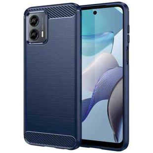 For For Motorola Moto G 5G 2023 Brushed Texture Carbon Fiber TPU Phone Case(Blue)