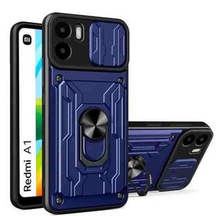 For Xiaomi Redmi A1 4G Sliding Camshield Card Phone Case(Blue)