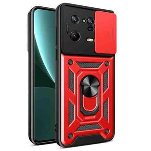 For Xiaomi 13 Pro Sliding Camera Cover Design Phone Case(Red)