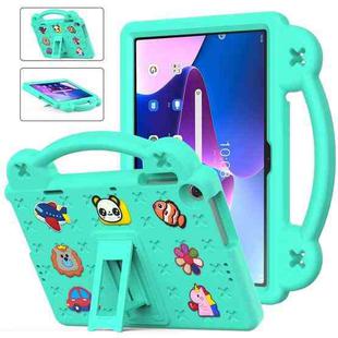 For Lenovo Tab M10 3rd Gen TB328FU / TB328XU 2022 10.1 Handle Kickstand Children EVA Shockproof Tablet Case(Mint Green)