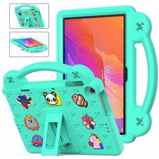 For Huawei MatePad T10S 10.1 / T10 9.7 Handle Kickstand Children EVA Shockproof Tablet Case(Mint Green)