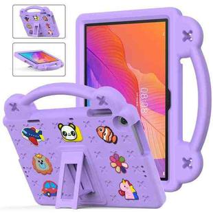 For Huawei MatePad T10S 10.1 / T10 9.7 Handle Kickstand Children EVA Shockproof Tablet Case(Light Purple)