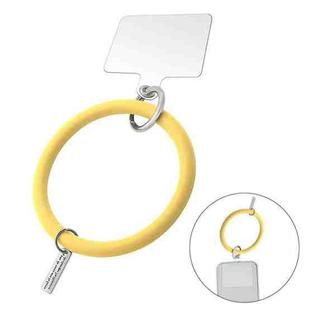 JUNSUNMAY Silicone Bracelet Mobile Phone Lanyard Loop Anti-lost Wrist Rope Universal for Phone Case(Yellow)