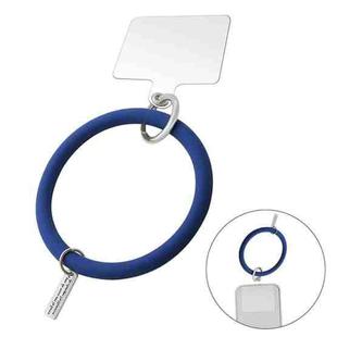 JUNSUNMAY Silicone Bracelet Mobile Phone Lanyard Loop Anti-lost Wrist Rope Universal for Phone Case(Dark Blue)