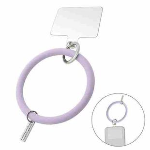 JUNSUNMAY Silicone Bracelet Mobile Phone Lanyard Loop Anti-lost Wrist Rope Universal for Phone Case(Purple)
