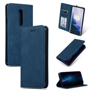 Retro Skin Feel Business Magnetic Horizontal Flip Leather Case for OnePlus 7 Pro(Navy Blue)