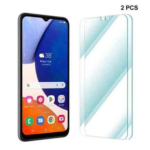 For Samsung Galaxy A14 5G 2pcs ENKAY Hat-Prince 0.26mm 9H 2.5D Tempered Glass Film