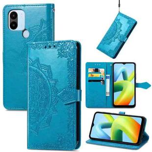 For Xiaomi Redmi A1+ Mandala Flower Embossed Leather Phone Case(Blue)