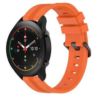 For Xiaomi MI Watch S1 Pro 22mm Concave Striped Slicone Watch Band(Orange)