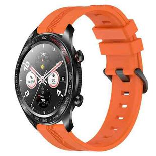 For Honor Watch Dream 22mm Concave Striped Slicone Watch Band(Orange)