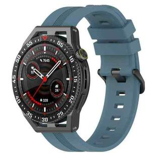 For Huawei Watch GT3 SE 22mm Concave Striped Slicone Watch Band(Rock Cyan)