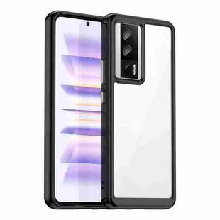 For Xiaomi Redmi K60 Pro Colorful Series Acrylic + TPU Phone Case(Black)