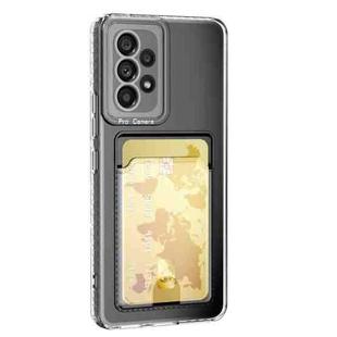 For Samsung Galaxy A54 5G Card Bag Shockproof Transparent Phone Case(Transparent)