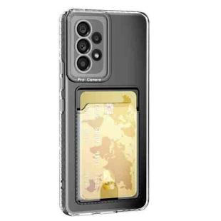 For Samsung Galaxy A52 5G / 4G / A52s 5G Card Bag Shockproof Transparent Phone Case(Transparent)
