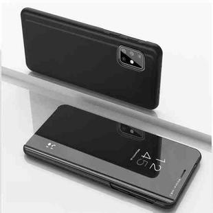 For Xiaomi 13 Plated Mirror Horizontal Flip Leather Case with Holder(Black)