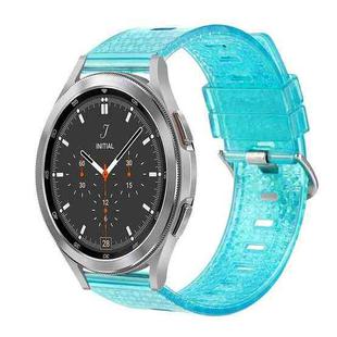 For Samsung Galaxy Watch4 / Watch4 Classic 20mm Transparent Shiny Diamond TPU Watch Band(Blue)