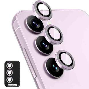 For Samsung Galaxy S23 5G / S23+ 5G ENKAY Hat-Prince 9H Rear Camera Lens Aluminium Alloy + Tempered Glass Full Coverage Protector(Purple)