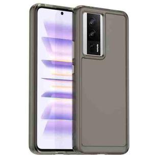 For Xiaomi Redmi K60 Pro Candy Series TPU Phone Case(Transparent Grey)