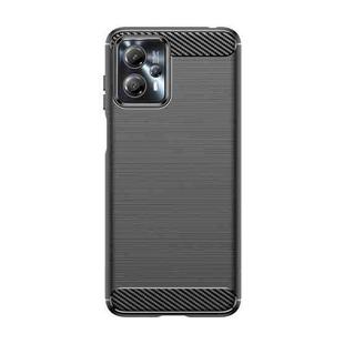 For Motorola Moto G13 Brushed Texture Carbon Fiber TPU Phone Case(Black)