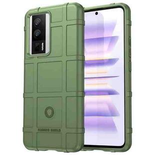 For Xiaomi Poco F5 Full Coverage Shockproof TPU Phone Case(Army Green)