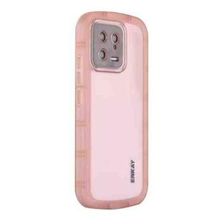 For Xiaomi 13 ENKAY Hat-Prince Translucent Matte TPU Shockproof Phone Case(Pink)