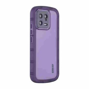 For Xiaomi 13 ENKAY Hat-Prince Translucent Matte TPU Shockproof Phone Case(Purple)
