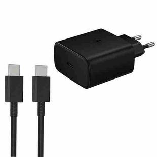 M135 45W USB-C / Type-C Port Fast Charger with 5A Type-C to Type-C Cable, EU Plug(Black)