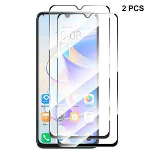 For Honor X7A 4G Global 2pcs ENKAY Hat-Prince Full Glue 0.26mm 9H 2.5D Tempered Glass Full Film