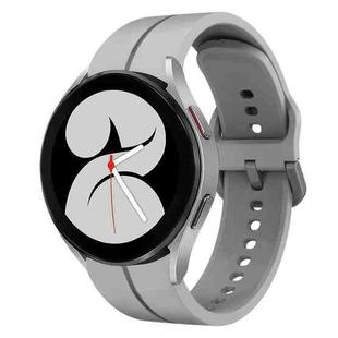 For Samsung Galaxy Watch4 40mm 20mm Loop Silicone Watch Band(Grey)