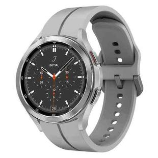 For Samsung  Galaxy Watch 4 Classic 46mm 20mm Loop Silicone Watch Band(Grey)