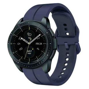 For Samsung Galaxy Watch 42mm 20mm Loop Silicone Watch Band(Navy Blue)
