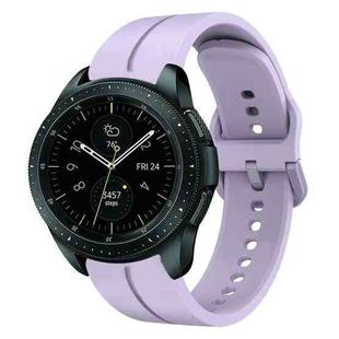 For Samsung Galaxy Watch 42mm 20mm Loop Silicone Watch Band(Purple)