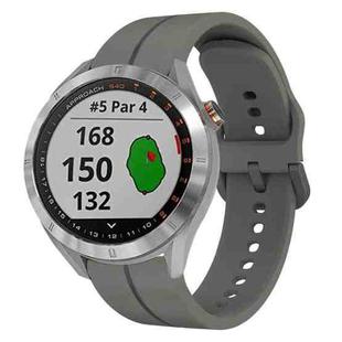 For Garmin Approach S40 20mm Loop Silicone Watch Band(Dark Grey)