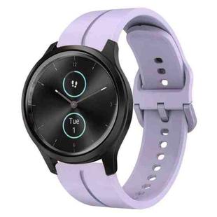 For Garminmove Style 20mm Loop Silicone Watch Band(Purple)