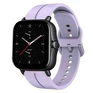 For Amazfit GTS 2E 20mm Loop Silicone Watch Band(Purple)