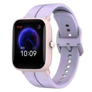 For Amazfit Pop Pro 20mm Loop Silicone Watch Band(Purple)