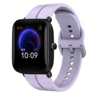 For Amazfit Pop 20mm Loop Silicone Watch Band(Purple)