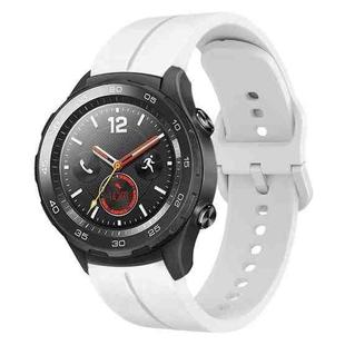 For Huawei Watch 2 20mm Loop Silicone Watch Band(White)