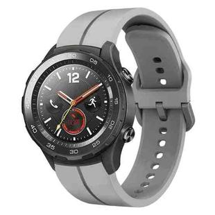For Huawei Watch 2 20mm Loop Silicone Watch Band(Grey)