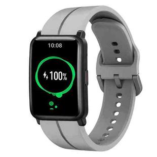 For Honor Watch ES 20mm Loop Silicone Watch Band(Grey)