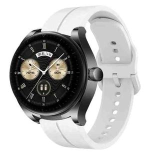 For Huawei Watch Buds 22mm Loop Silicone Watch Band(White)