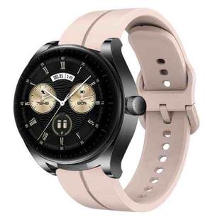 For Huawei Watch Buds 22mm Loop Silicone Watch Band(Pink)