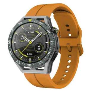 For Huawei Watch GT 3 SE 22mm Loop Silicone Watch Band(Amber Yellow)