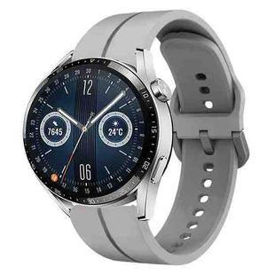 For Huawei Watch GT3 46mm 22mm Loop Silicone Watch Band(Grey)