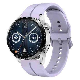 For Huawei Watch GT3 46mm 22mm Loop Silicone Watch Band(Purple)