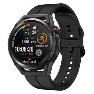 For Huawei Watch GT Runner 22mm Loop Silicone Watch Band(Black)