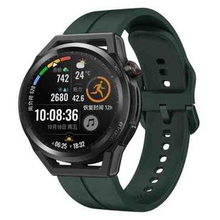 For Huawei Watch GT Runner 22mm Loop Silicone Watch Band(Dark Green)