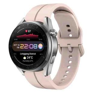 For Huawei Watch 3 Pro New 22mm Loop Silicone Watch Band(Pink)