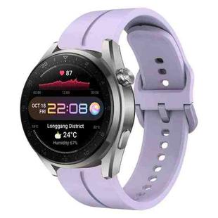 For Huawei Watch 3 Pro New 22mm Loop Silicone Watch Band(Purple)