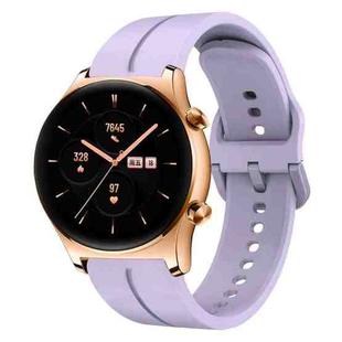 For Honor Watch GS 3 22mm Loop Silicone Watch Band(Purple)